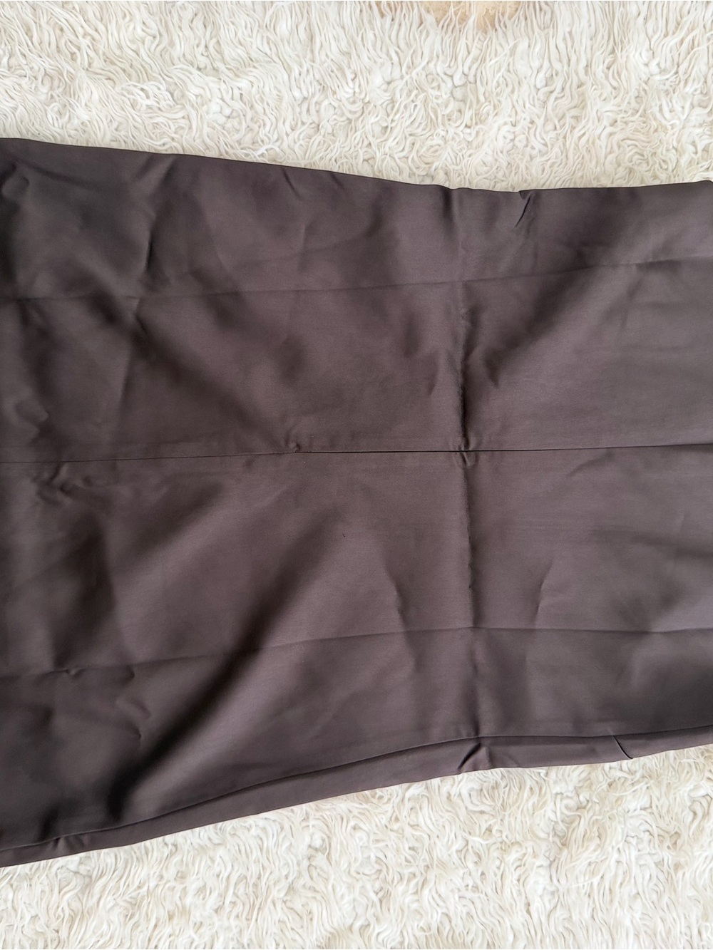 Tuckernuck Sleek chocolate Slip Mini Dress - Modern Minimalist - Picture 5 of 8